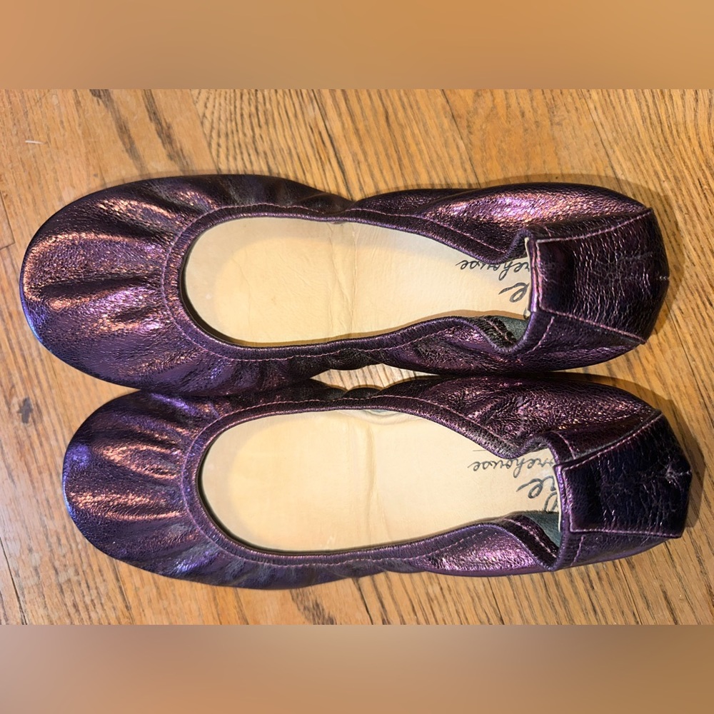 Storehouse Flats grape metallic flats